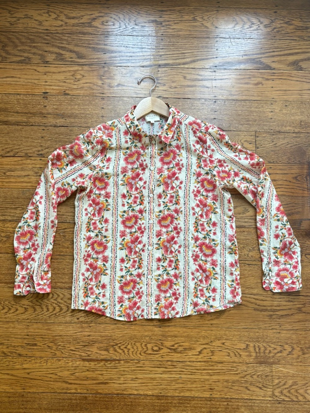 Sezane Pierro Shirt in Fiori Rossi